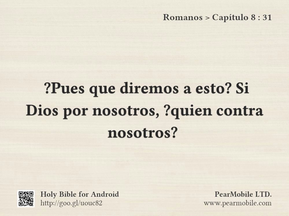 Romanos, Capítulo 8:31